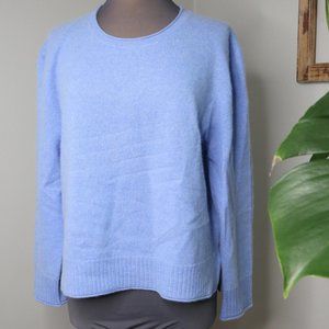 RACHEL ZOE  100% 2 PLY CASHMERE SWEATER  Size XL Light BLUE